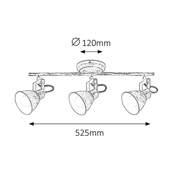 Спот Vivienne 5968 Rabalux 3xE14 | Osvetlenieto.bg