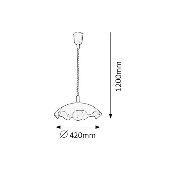 Кухненски пендел Smerlato 4675 Rabalux 1x60W E27 | Osvetlenieto.bg
