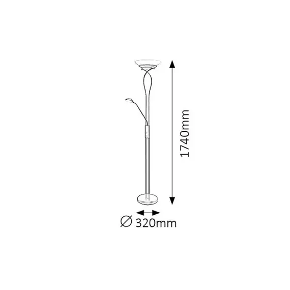 Лампион Gamma Trend 4554 Rabalux 2xE27/1xG9 | Osvetlenieto.bg