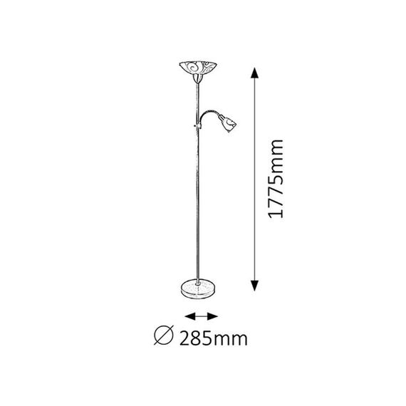 Лампион Harmony 4091 Rabalux 1xE27/1xE14 | Osvetlenieto.bg