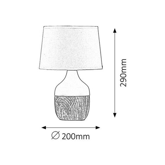 Настолна лампа Yvette 4370 Rabalux 1xE14 | Osvetlenieto.bg