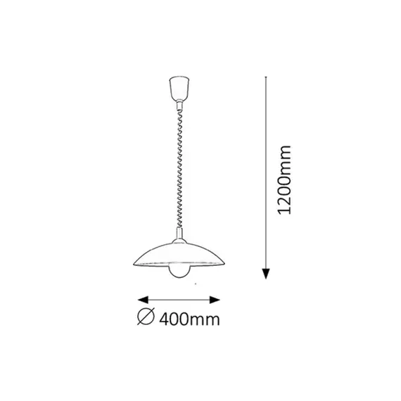 Полилей Round 4780 Rabalux E27 1x MAX 60W | Osvetlenieto.bg