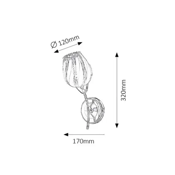 Аплик Danila 2968 Rabalux 1xE27 | Osvetlenieto.bg