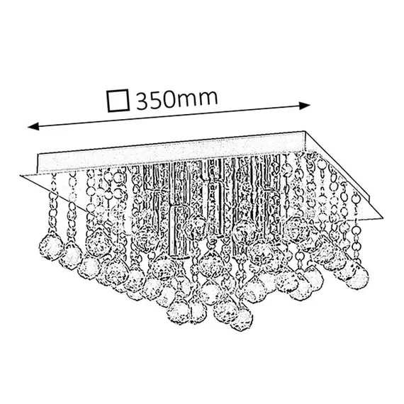 Кристален плафон Corinna 2618 Rabalux 5xE14 | Osvetlenieto.bg