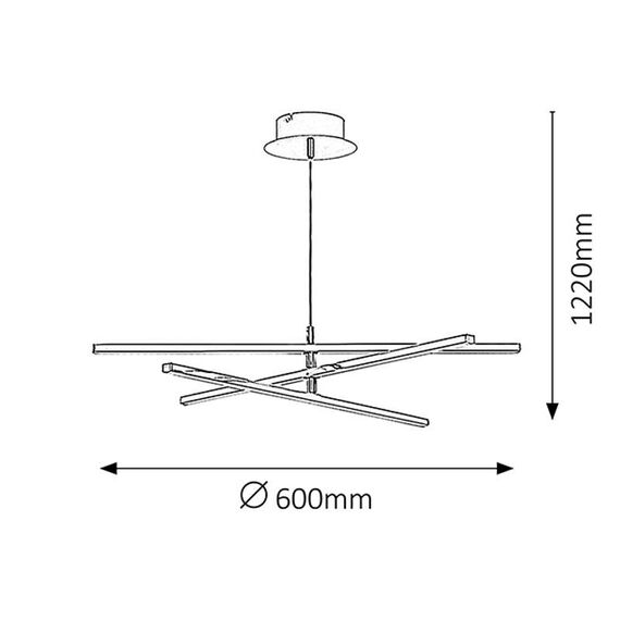 LED полилей Meredith 2480 Rabalux 18W 4000K | Osvetlenieto.bg