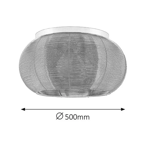 Метален плафон Meda 2886 Rabalux 3x60W E27 | Osvetlenieto.bg