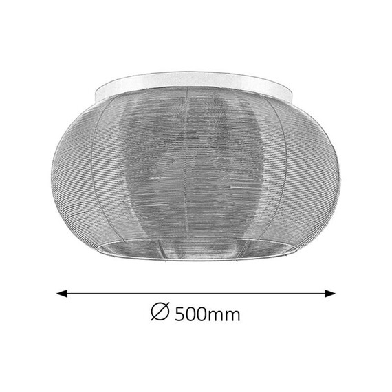 Метален плафон Meda 2886 Rabalux 3x60W E27 | Osvetlenieto.bg