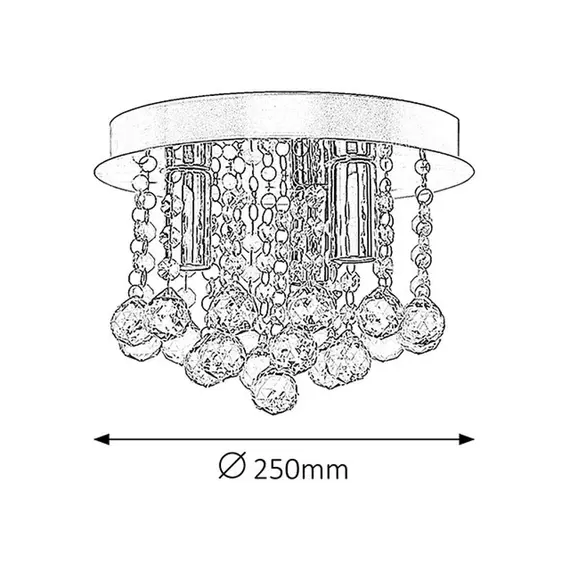 Плафон Corinna 2615 Rabalux 3xE14 | Osvetlenieto.bg