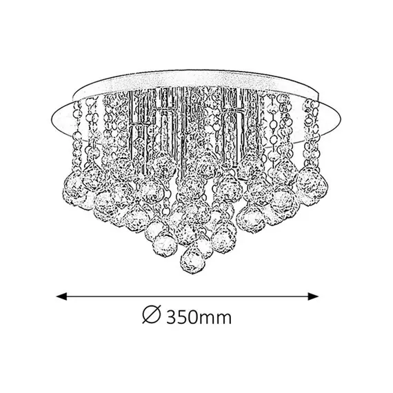 Плафон Corinna 2616 Rabalux 5xE14 | Osvetlenieto.bg