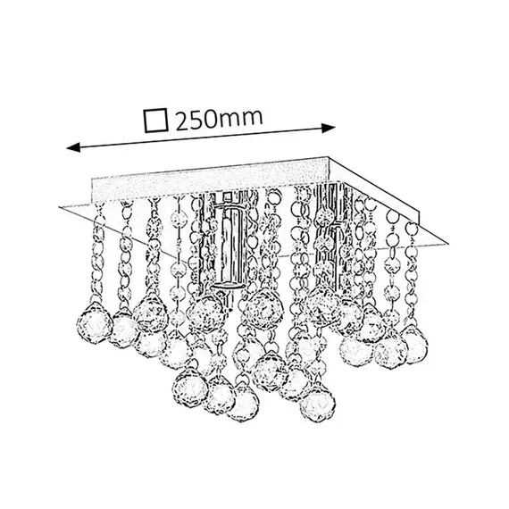 Плафон Corinna 2617 Rabalux 3xE14 | Osvetlenieto.bg