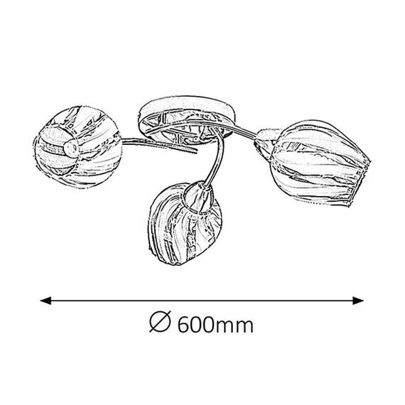 Плафон Danila 2969 Rabalux 3xE27 | Osvetlenieto.bg Плафон Danila 2969 Rabalux 3xE27 | Osvetlenieto.bg