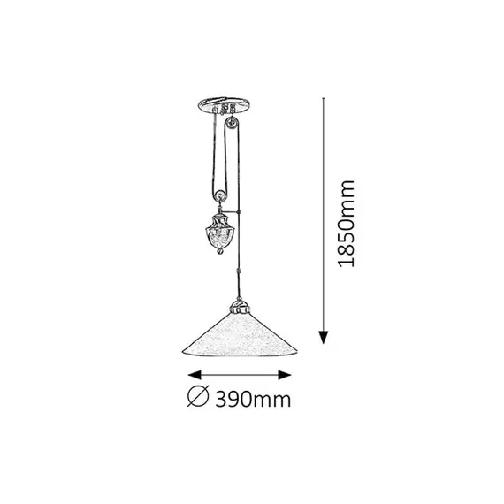 Полилей Marian 2706 Rabalux 1xE27 | Osvetlenieto.bg