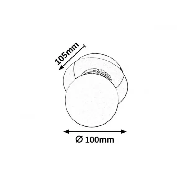 Аплик за баня Becca 2110 Rabalux 1xG9 IP44 | Osvetlenieto.bg
