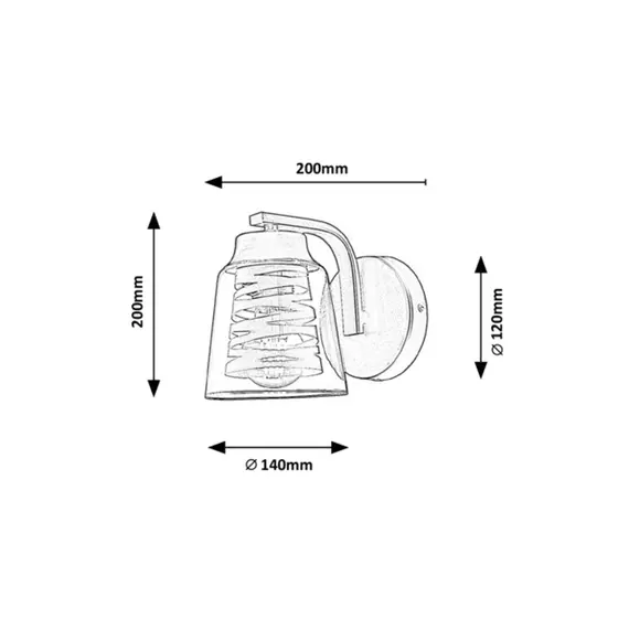 Аплик ZENAIDA 3542 Rabalux 1xE27 | Osvetlenieto.bg