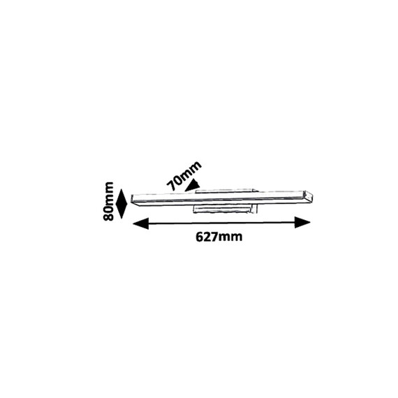 LED Аплик за баня JOHN 6129 Rabalux 18W 4000K | Osvetlenieto.bg