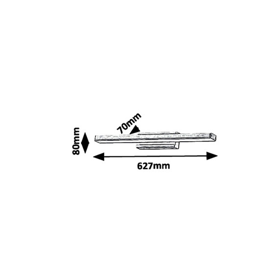 LED Аплик за баня JOHN 6130 Rabalux 18W 4000K | Osvetlenieto.bg