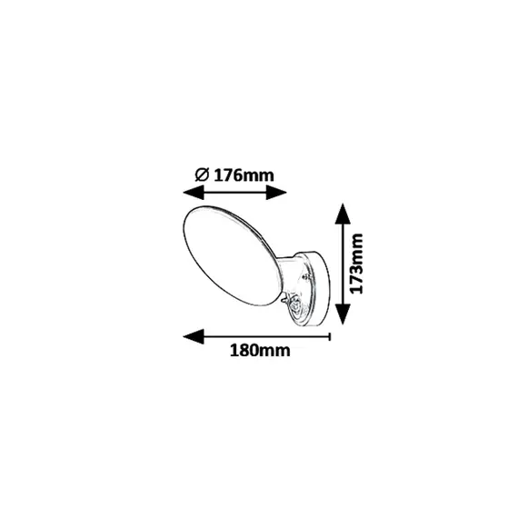 LED Фасаден аплик със сензор VARNA 8135 Rabalux 12W 4000K | Osvetlenieto.bg