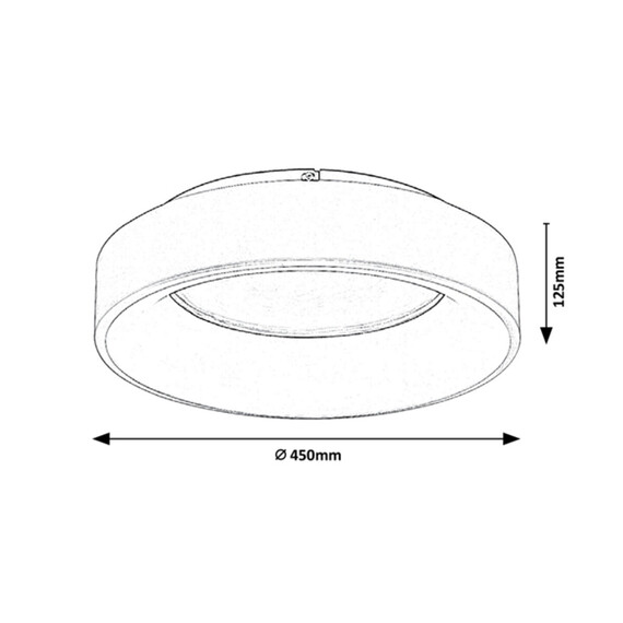 LED Плафон ADELINE 3928 Rabalux 24W 3000K-6000K | Osvetlenieto.bg
