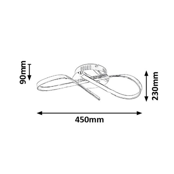 LED Плафон Aniela 2187 Rabalux 20W 4000К | Osvetlenieto.bg