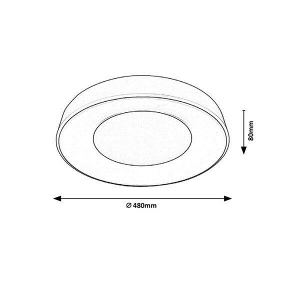 LED Плафон CEILO 3082 Rabalux 38W 3000K | Osvetlenieto.bg