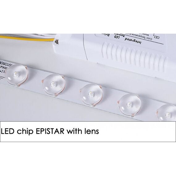 LED плафон Disk Super Slim черен мат 35W Ø50cm | Osvetlenieto.bg