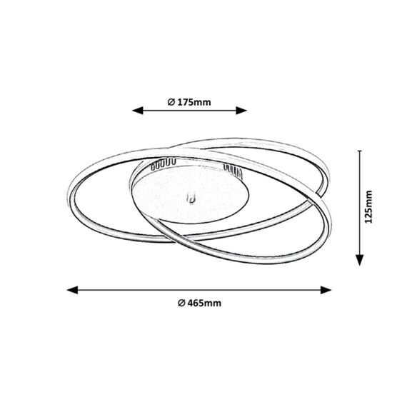 LED Плафон MERIDIA 3256 Rabalux 40W 3000K | Osvetlenieto.bg LED Плафон MERIDIA 3256 Rabalux 40W 3000K | Osvetlenieto.bg