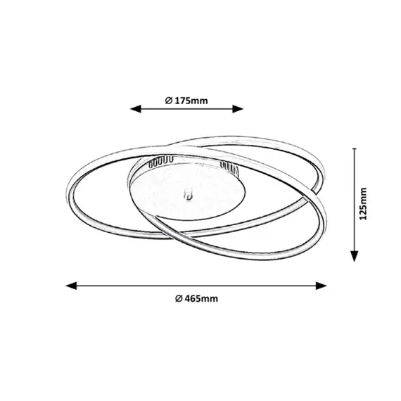 LED Плафон MERIDIA 3256 Rabalux 40W 3000K | Osvetlenieto.bg