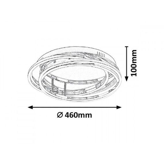 LED Плафон Selena 2183 Rabalux 40W 4000K | Osvetlenieto.bg