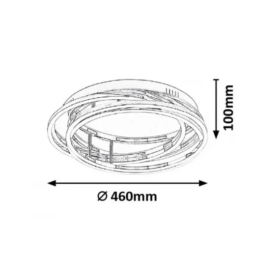 LED Плафон Selena 2183 Rabalux 40W 4000K | Osvetlenieto.bg