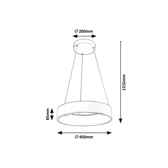 LED Полилей ADELINE 3929 Rabalux 24W 3000K | Osvetlenieto.bg