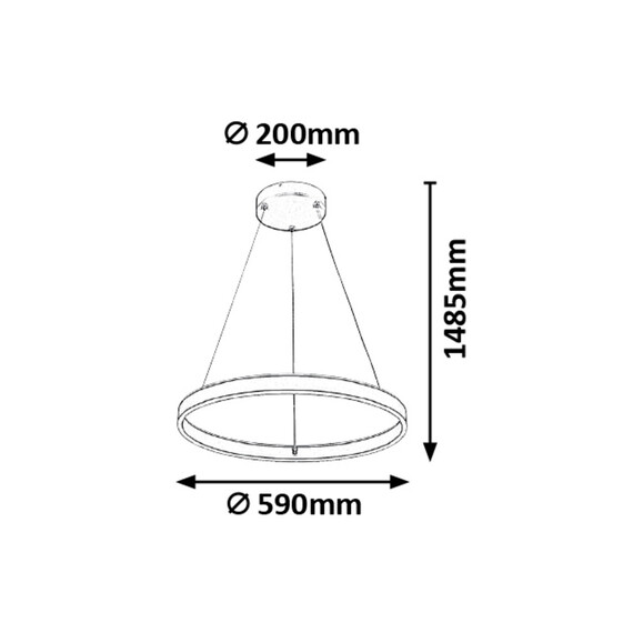 LED Полилей OTHELLO 6299 Rabalux 36W 3000K | Osvetlenieto.bg