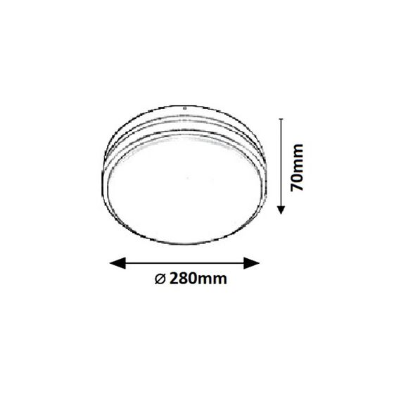 LED Външен плафон HAMBURG 8848 Rabalux 12W 4000K | Osvetlenieto.bg