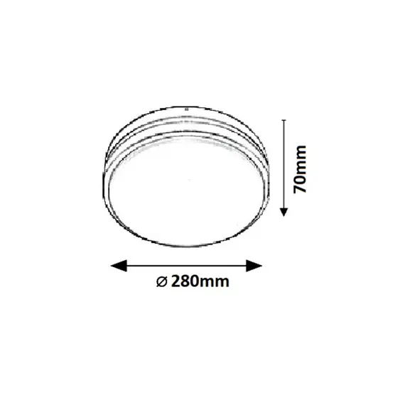 LED Външен плафон HAMBURG 8848 Rabalux 12W 4000K | Osvetlenieto.bg