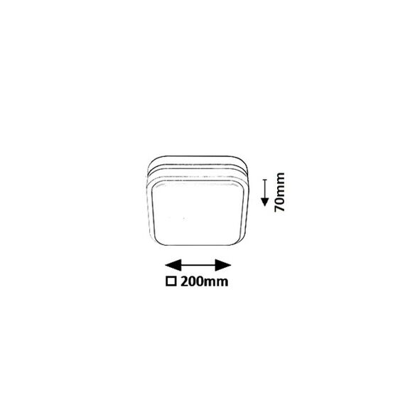 LED Външен плафон HAMBURG 8849 Rabalux 10W 4000K | Osvetlenieto.bg