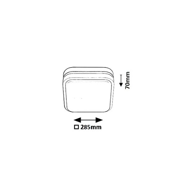 LED Външен плафон HAMBURG 8850 Rabalux 12W 4000K | Osvetlenieto.bg