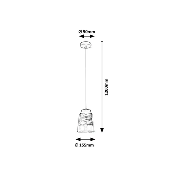 Пендел ZENAIDA 3543 Rabalux 1xE27 | Osvetlenieto.bg