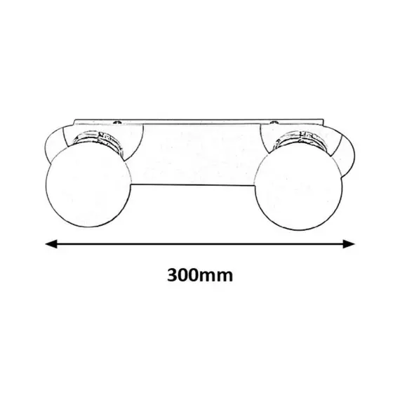 Плафон за баня Becca 2111 Rabalux 2xG9 IP44 | Osvetlenieto.bg