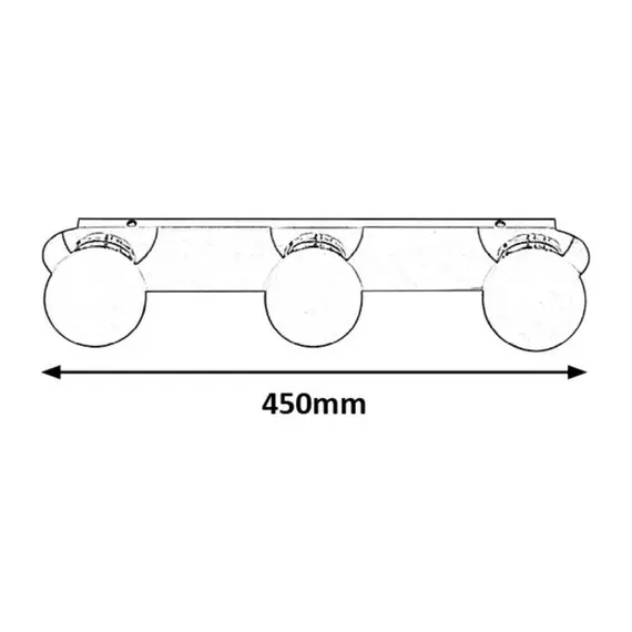 Плафон за баня Becca 2112 Rabalux 3xG9 IP44 | Osvetlenieto.bg
