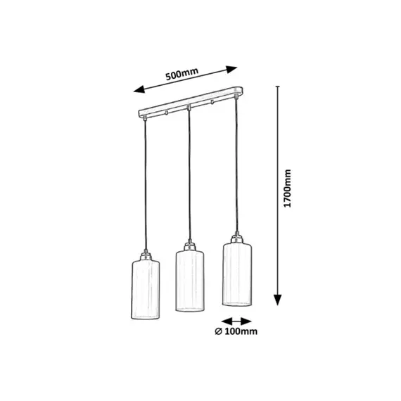 Полилей PANTHEA 4480 Rabalux 3xE27 | Osvetlenieto.bg