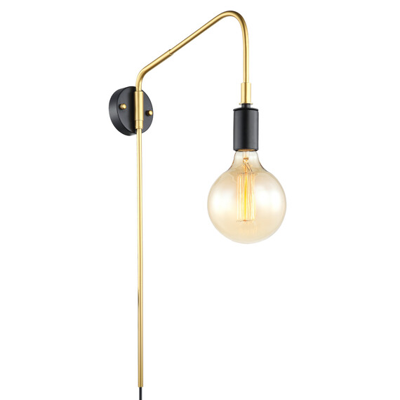 Аплик Malene MBM3386/1 BK+GD Italux | Osvetlenieto.bg