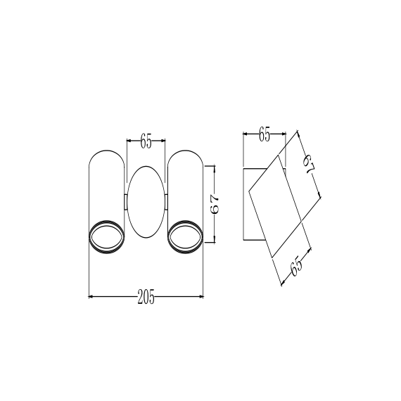 Аплик Wall Street Maytoni O010WL-02B | Osvetlenieto.bg