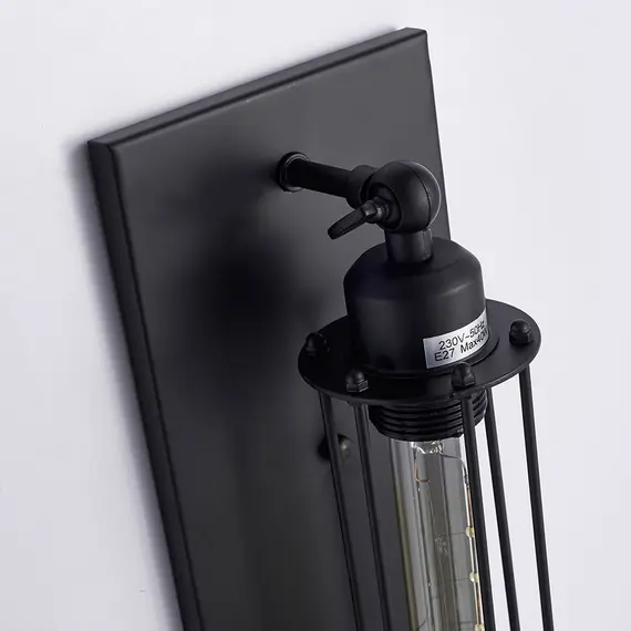 Аплик YORK W01307BK CosmoLight 1xE27 | Osvetlenieto.bg