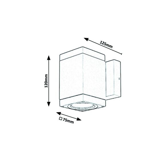 Фасаден аплик BUFFALO 7887 Rabalux 1xGU10 | Osvetlenieto.bg