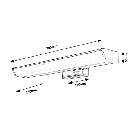 LED аплик за баня EVRON 5064 Rabalux 13.5W 4000K IP44 | Osvetlenieto.bg