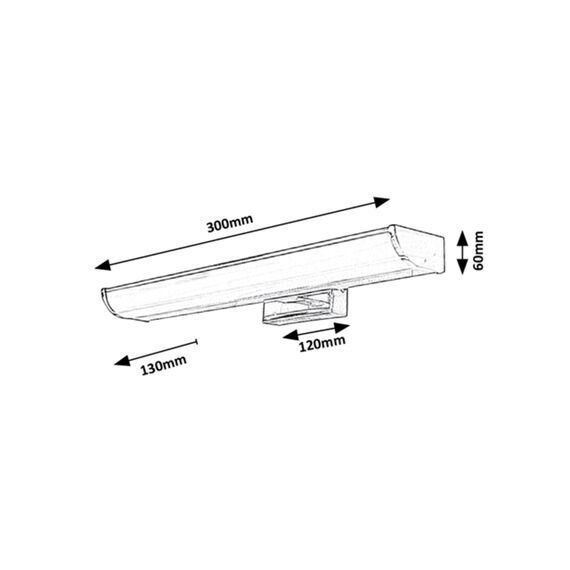 LED аплик за бяня EVRON 5062 Rabalux 5W 4000K IP44 | Osvetlenieto.bg