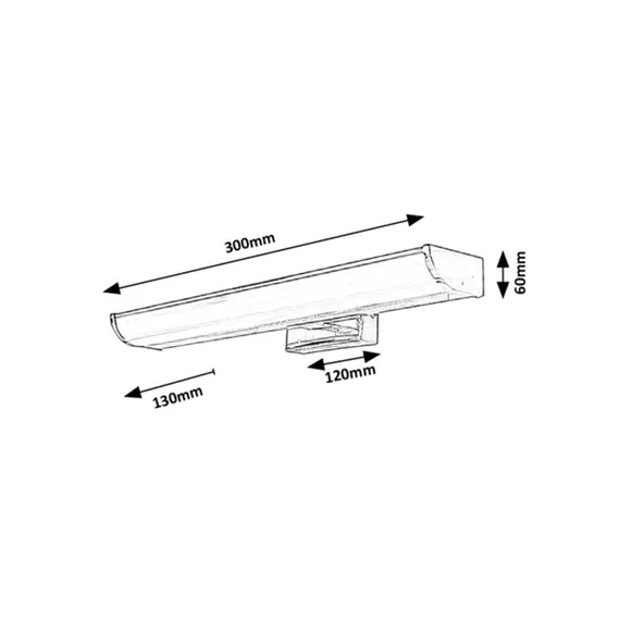 LED аплик за бяня EVRON 5062 Rabalux 5W 4000K IP44 | Osvetlenieto.bg