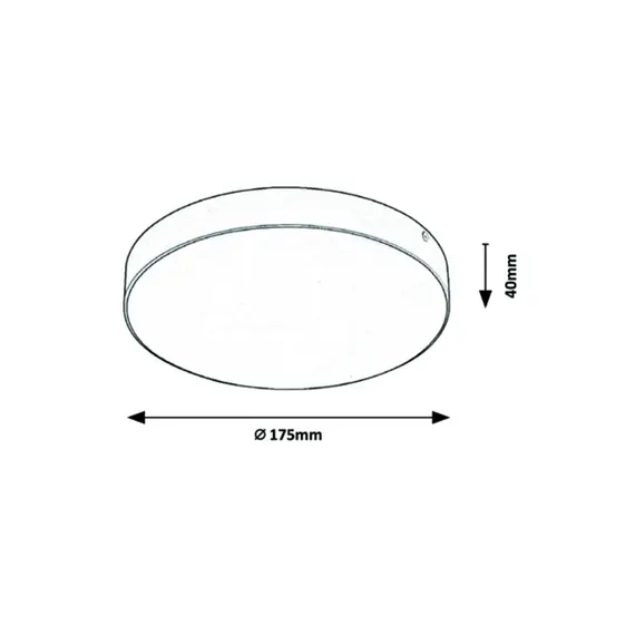 LED Фасаден плафон TARTU 7893 Rabalux 18W 2800K | Osvetlenieto.bg