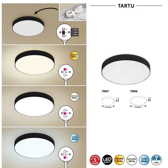 LED Фасаден плафон TARTU 7897 Rabalux 18W 2800K | Osvetlenieto.bg
