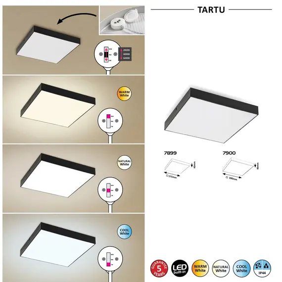 LED Фасаден плафон TARTU 7899 Rabalux 18W 2800K | Osvetlenieto.bg