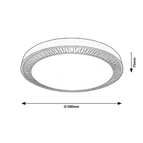 LED Плафон MATEA 3000 Rabalux 40W 3000K | Osvetlenieto.bg